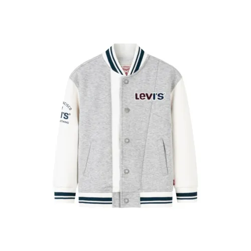 Levi's Трикотажная ткань Пальто Куртка Little Kids Конфеты белые