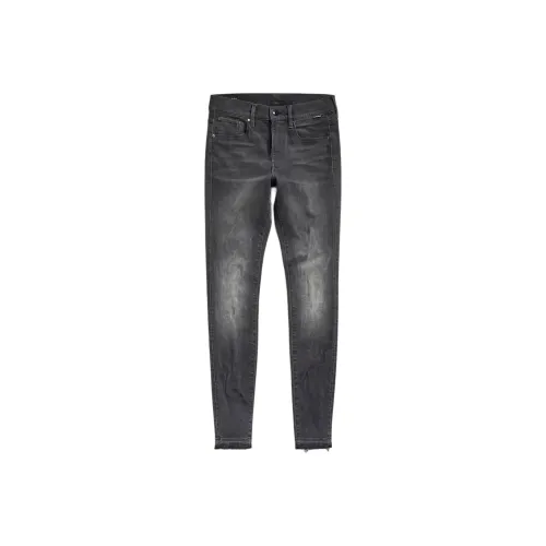 Женские джинсы RAW черного цвета Звезда