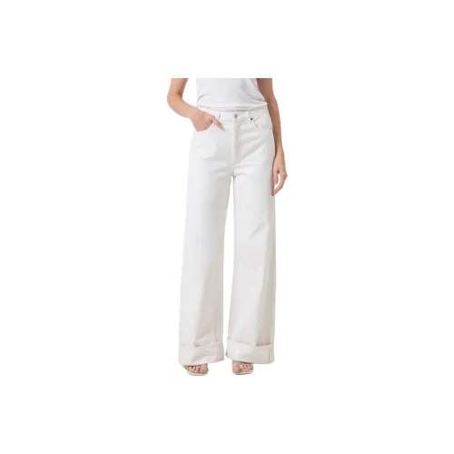 AGOLDE Джинсы Женские Теплый Белый