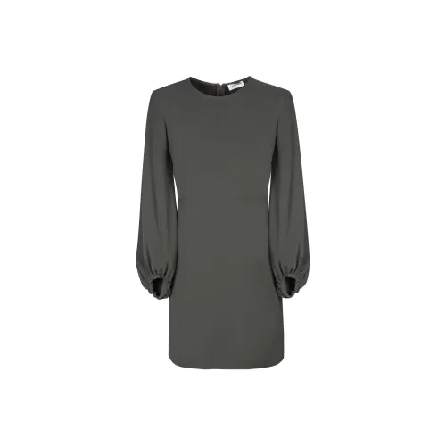 PAROSH Длинное платье с длинными рукавами женское серое