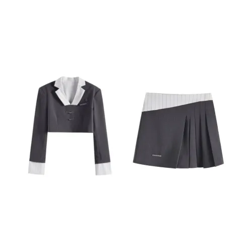 ANDN Серый Женские Комплекты с юбкой