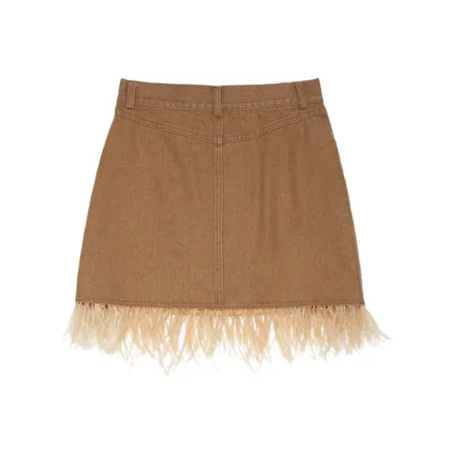 MAMC Хаки Женские Повседневные Короткие Юбки