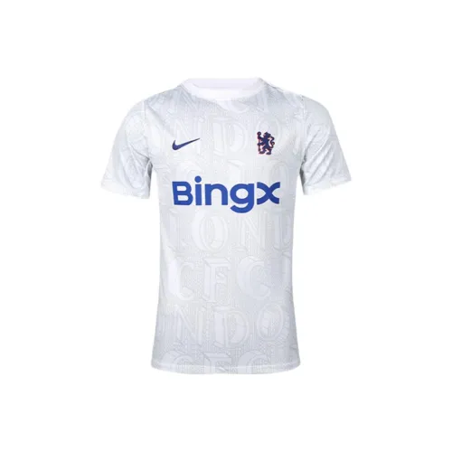 Nike Dri Fit Футбол Джерси Мужской Белый Серый