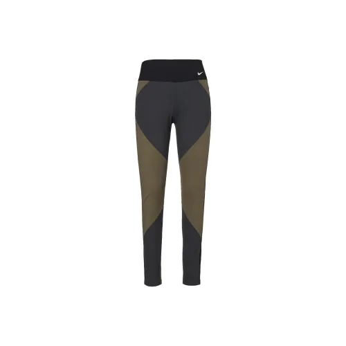 NIKE Серо-коричневые Женские Спортивные Брюки