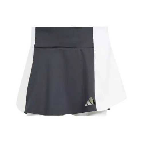 Adidas Tennis Premium Юбка Повседневная Короткая Юбка Женская Черная Белая