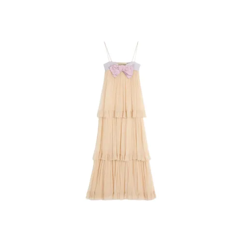 Valentino SS25 Slip Платье Женское Естественный