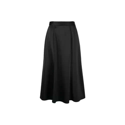 ROBERTO COLLINA SS24 Повседневный Длинный Юбка Женские Черный