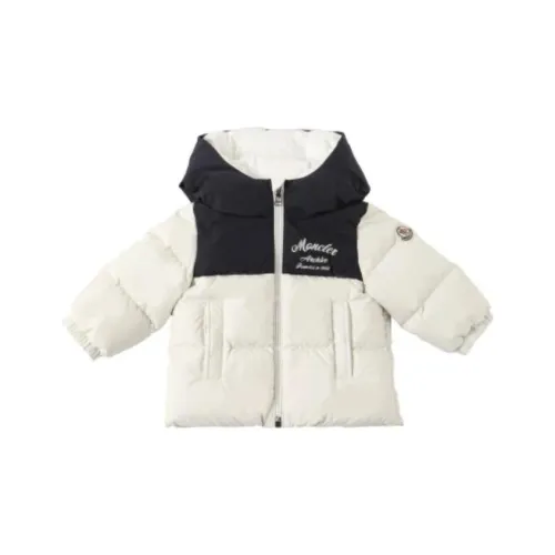 Moncler Down Jacket White Baby