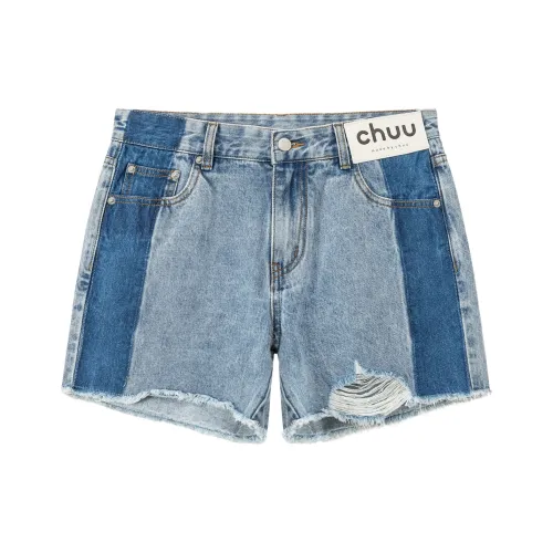 CHUU Джинсовый синий Женские Джинсовые шорты