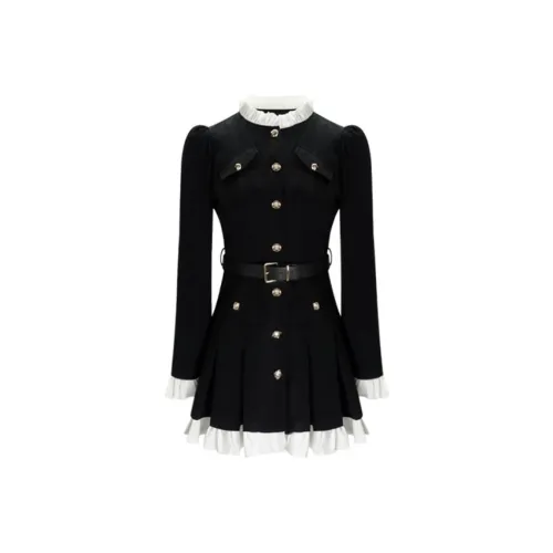 FLIM Длинное платье с длинными рукавами женское