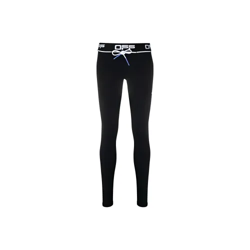 Off Белый FW21 Черный Женские Спортивные Брюки