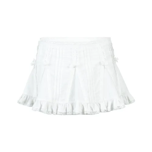Nodress Белый Женские Повседневные Короткие Юбки