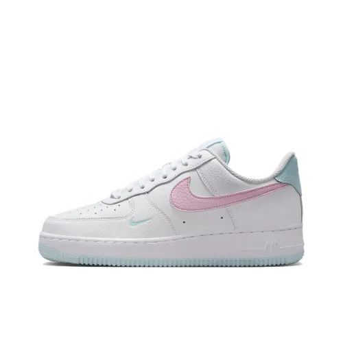 Nike Air FORCE 1 Slip-on Устойчивый к истиранию Низкий Топ Скейтбординг Кроссовки Женские Белый Розовый