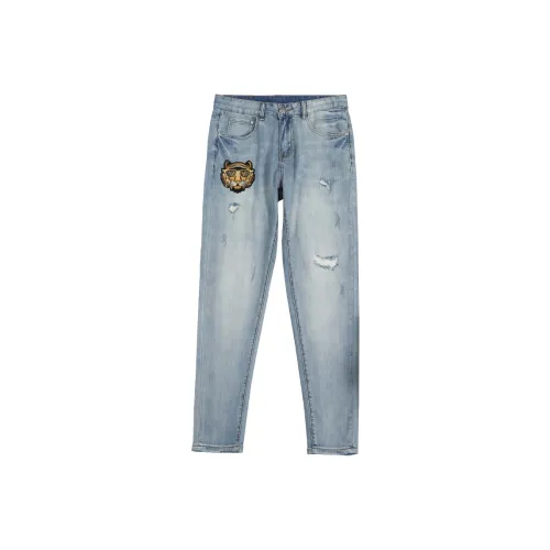 VUAS Светло-синие Унисекс Джинсы