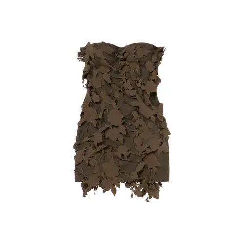 Blugirl Blumarine SS24 Sleeveless Dress Women's Brown