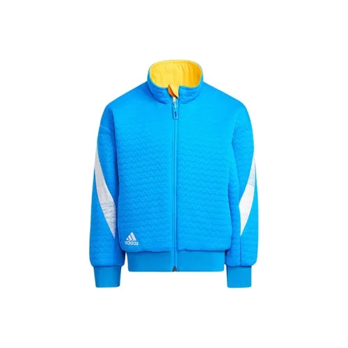Adidas Куртка Синяя Желтая Детская