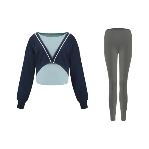Sumday Athletics Морской синий + Серый Женские Повседневные костюмы