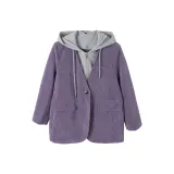 Виноградный фиолетовый [вельветовое пальто]