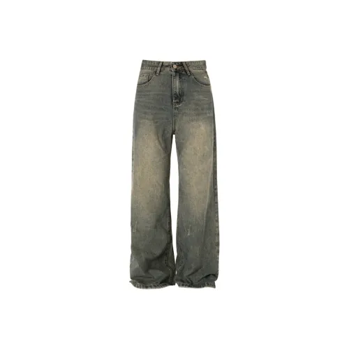 YOOTDS Винтажный синий, Secure Fasteners Унисекс Джинсы