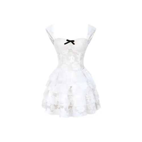 ZUKIZUKI Slip Платье Женское Белое