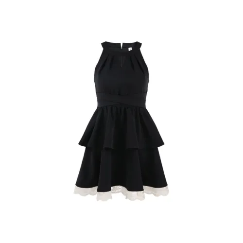 ZCDECO Без рукавов Платье Женское Черное