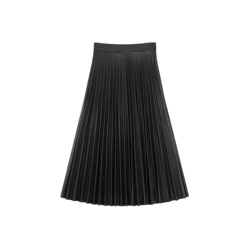 MM6 Maison Margiela Черная Женская Повседневная Длинная Юбка