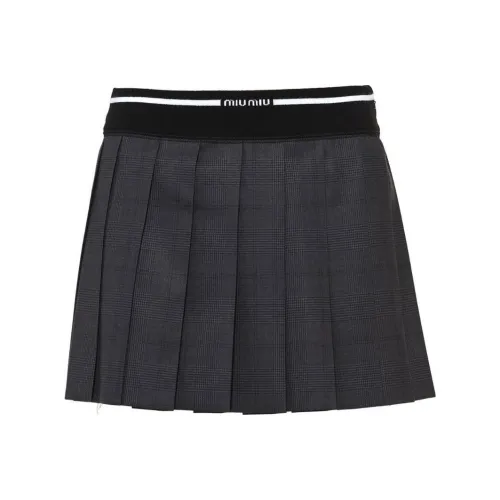 MIU MIU SS23 Повседневные короткие юбки Женские Серый