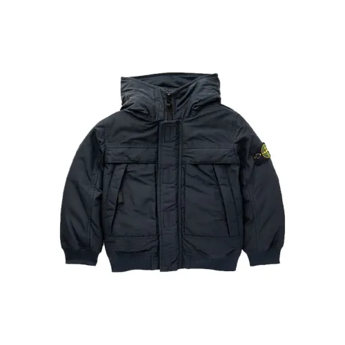STONE ISLAND Синие Детские Утеплённые Куртки