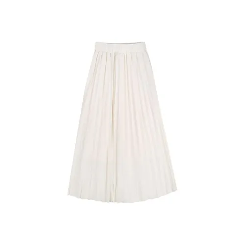 Geyini Повседневный Длинный Юбка Женские Абрикос