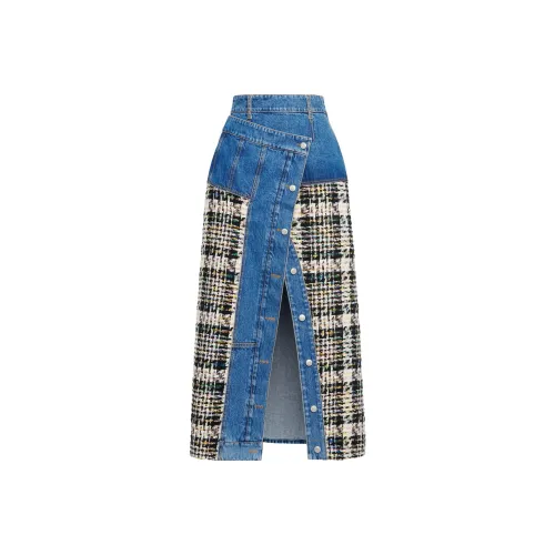 Alexander McQueen Повседневный Длинный Юбка Женские Многоцветный
