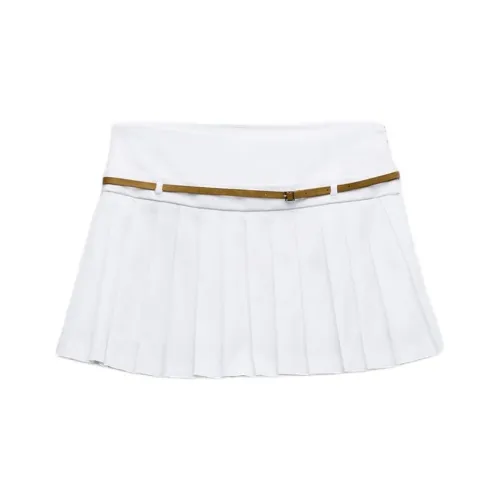 ZARA Морозный белый Женские Повседневные короткие юбки