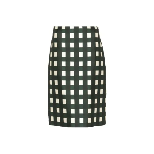 PRADA Зеленая Женская Повседневная Длинная Юбка