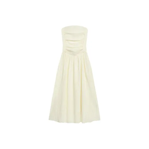 ABBY GODDESS Без рукавов Платье Женское Белое