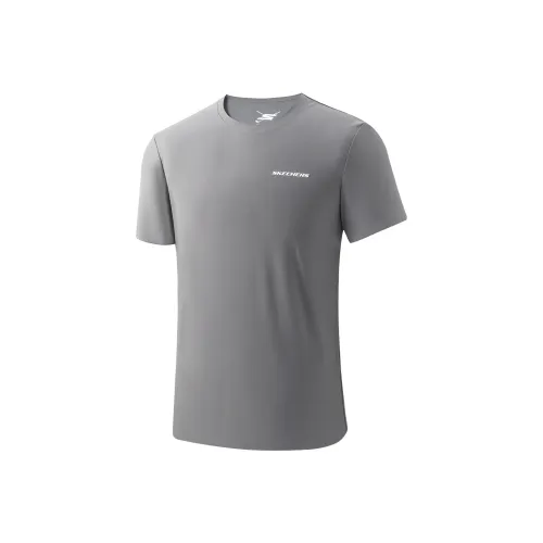 Skechers T-Shirt Унисекс Темно-Серый ST