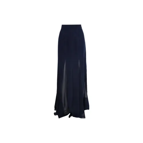 MaxMara Повседневный Длинный Юбка Женские Темно-синий
