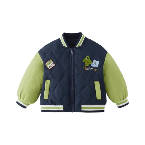 JELLYBABY Хлопковый пуховик Королевский синий для детей 3-7 лет