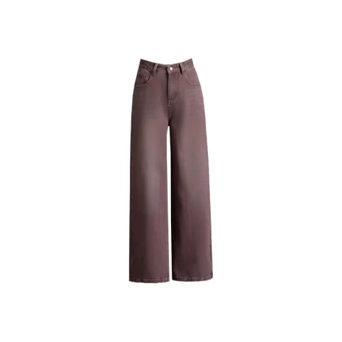 You cow me pants Темный сливовый Женские Джинсы