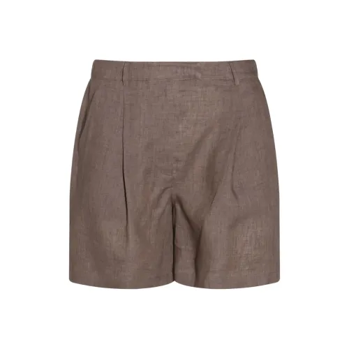 BRUNELLO CUCINELLI Повседневные шорты Женские Шоколад