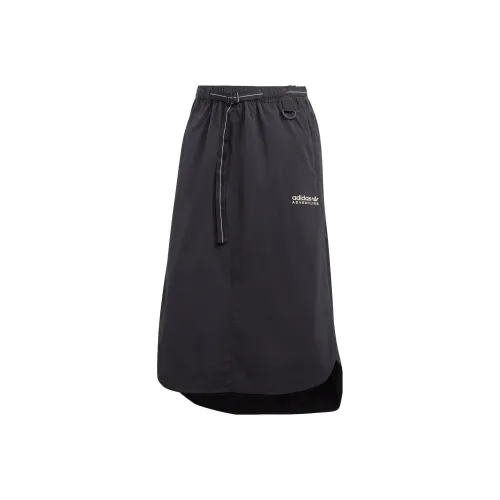 adidas originals Черная Женская Повседневная Длинная Юбка