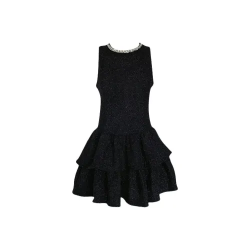 HUINIAN Без рукавов Платье Женское Черное