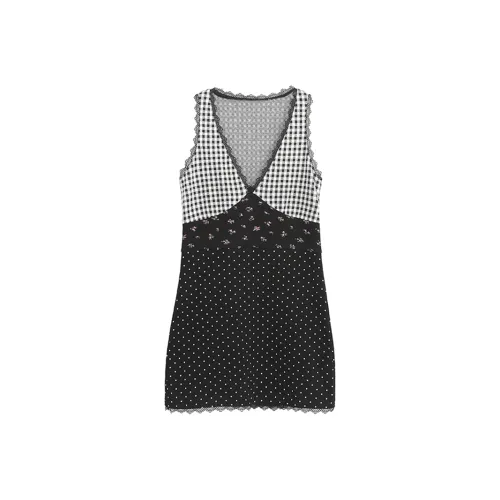 SCCREBEL OFFICIAL Без рукавов Платье Женское Черное