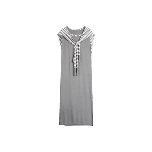 ELLE Без рукавов Платье Женское Темно-Серое