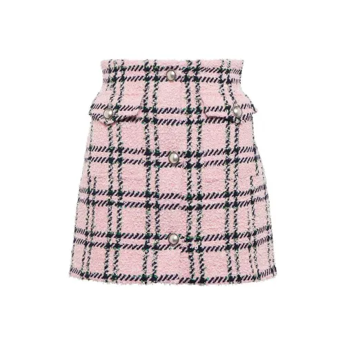 Alessandra Rich Розовые Женские Повседневные Короткие Юбки