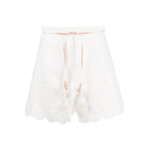 Zimmermann Белые Женские Повседневные Шорты