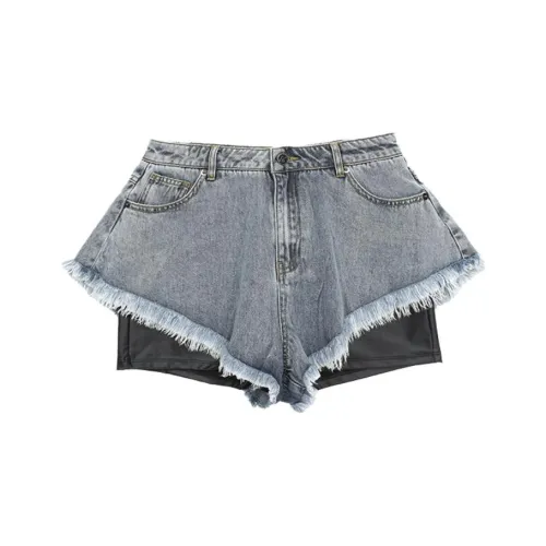 BOY BY BOY Джинсовые шорты Женские Blue