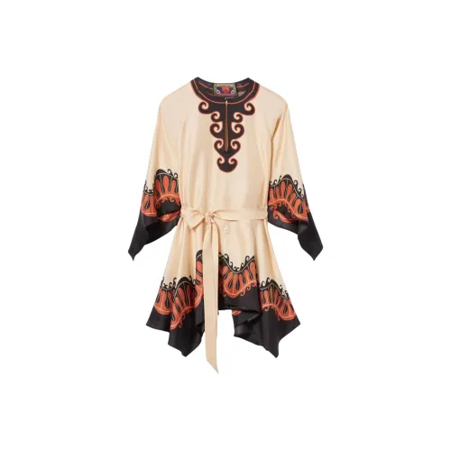 La DOUBLEJ. Длинное платье с длинными рукавами женское многоцветное