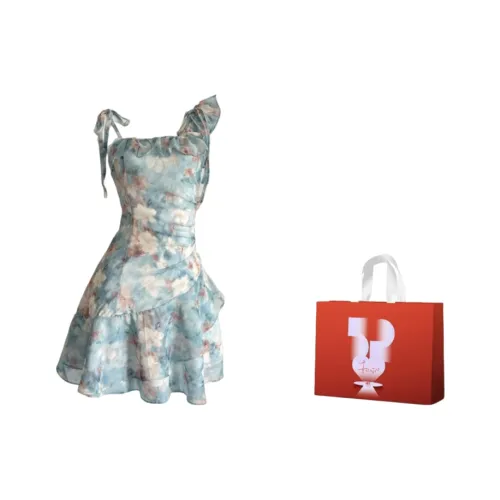 AURORA MUSE Slip Платье Женское Синее