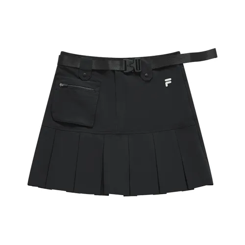 FILA FUSION SS24 Повседневная короткая юбка Женская Глубокий черный