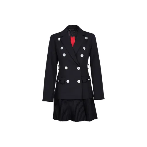 CHICCO MAO Black Женские Длинные Рукава Платья