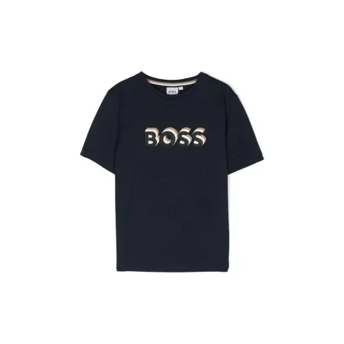 HUGO BOSS Черные Детские Рубашки T